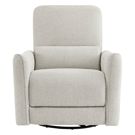Modern Power Swivel Glider Recliner with Adjustable Headrest