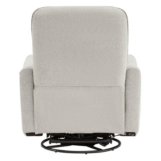 Modern Power Swivel Glider Recliner with Adjustable Headrest
