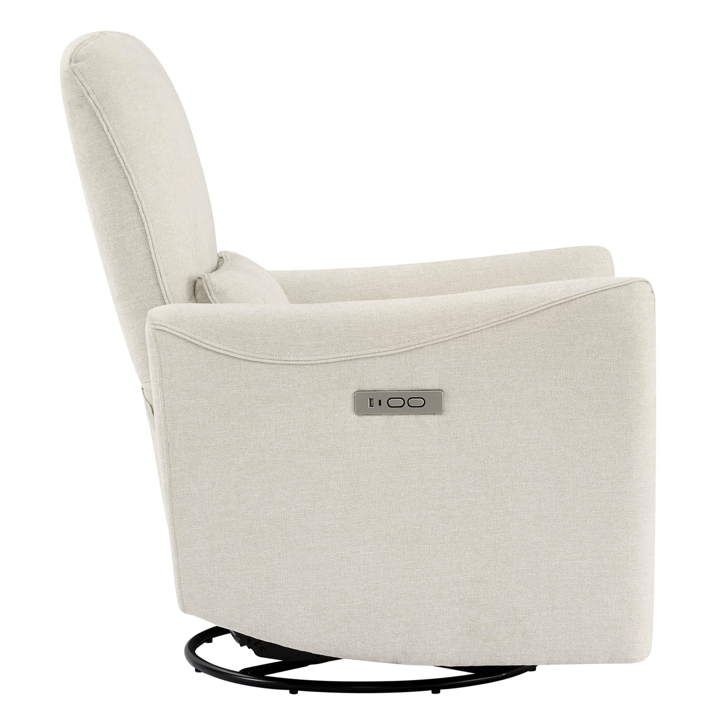 Modern Power Swivel Glider Recliner with Adjustable Headrest