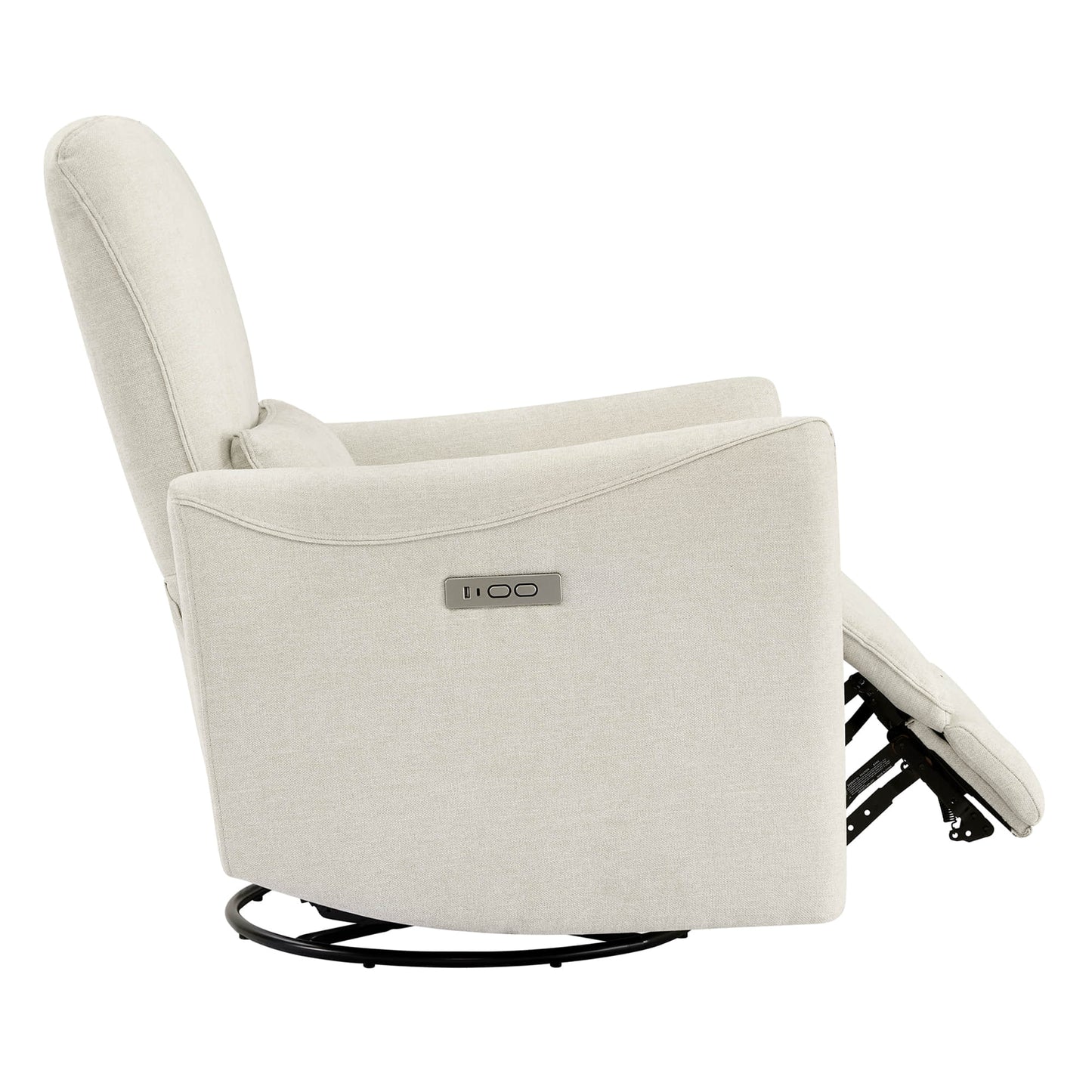 Modern Power Swivel Glider Recliner with Adjustable Headrest