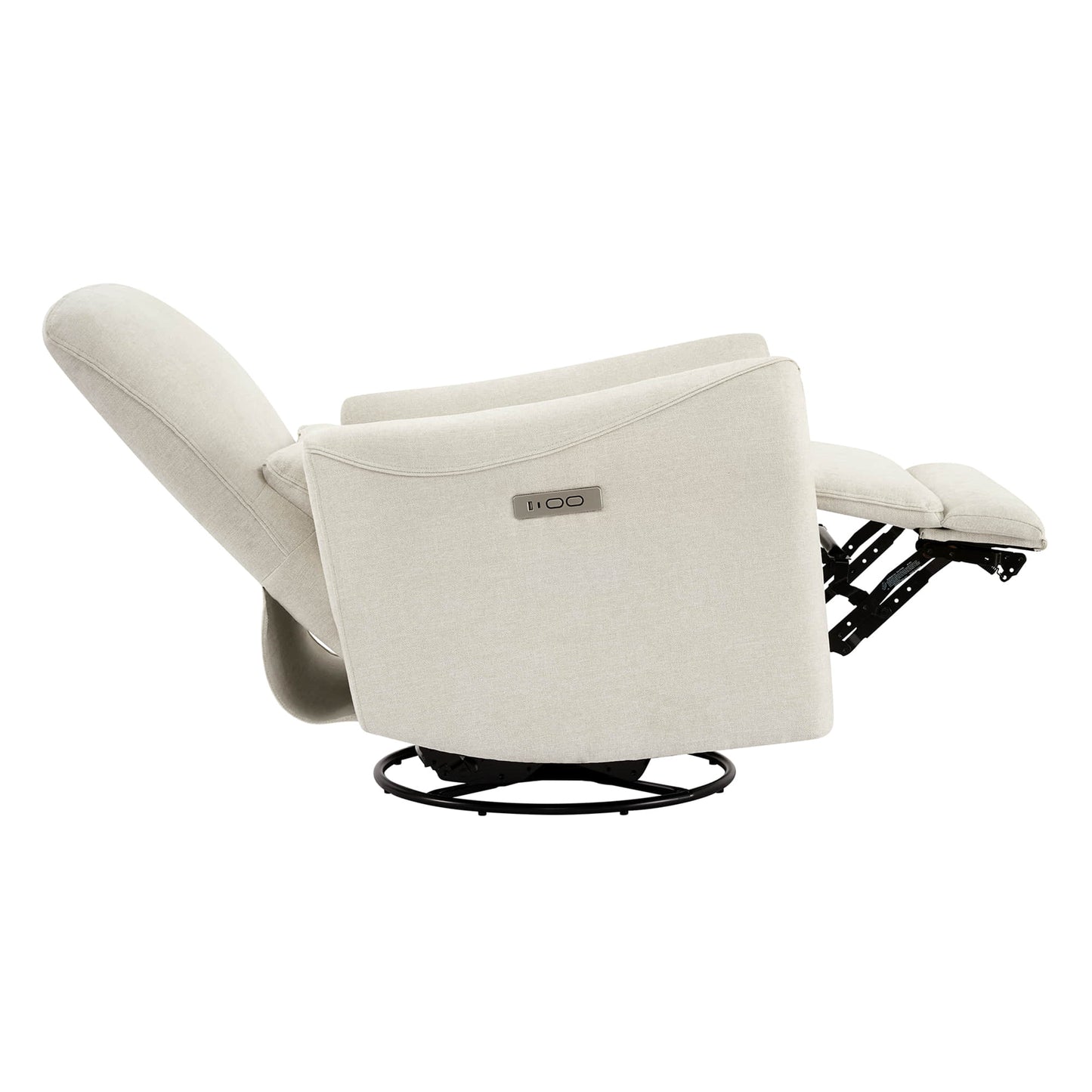 Modern Power Swivel Glider Recliner with Adjustable Headrest