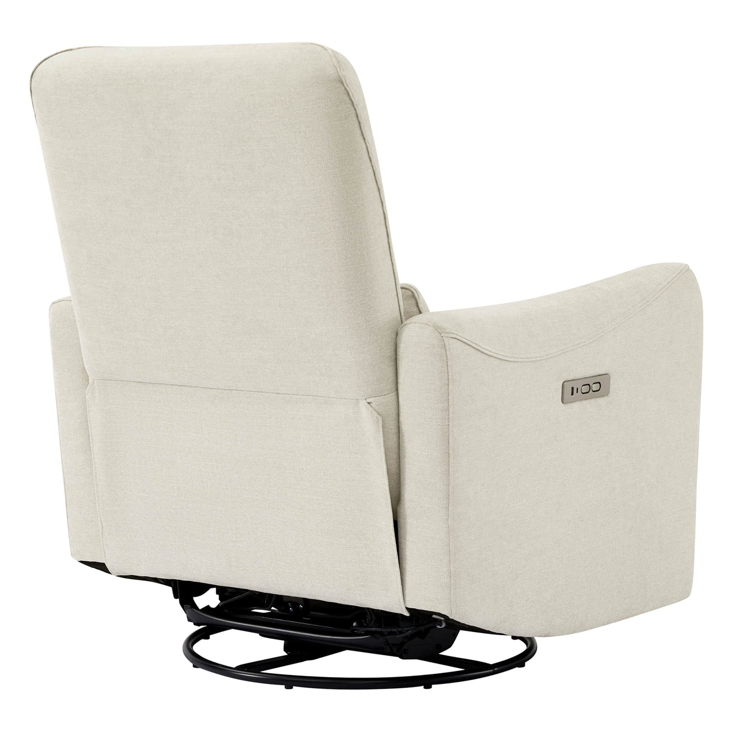 Modern Power Swivel Glider Recliner with Adjustable Headrest