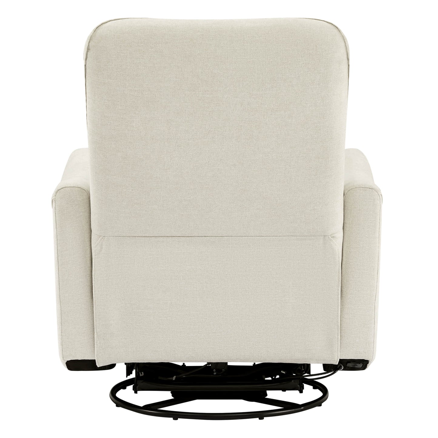 Modern Power Swivel Glider Recliner with Adjustable Headrest