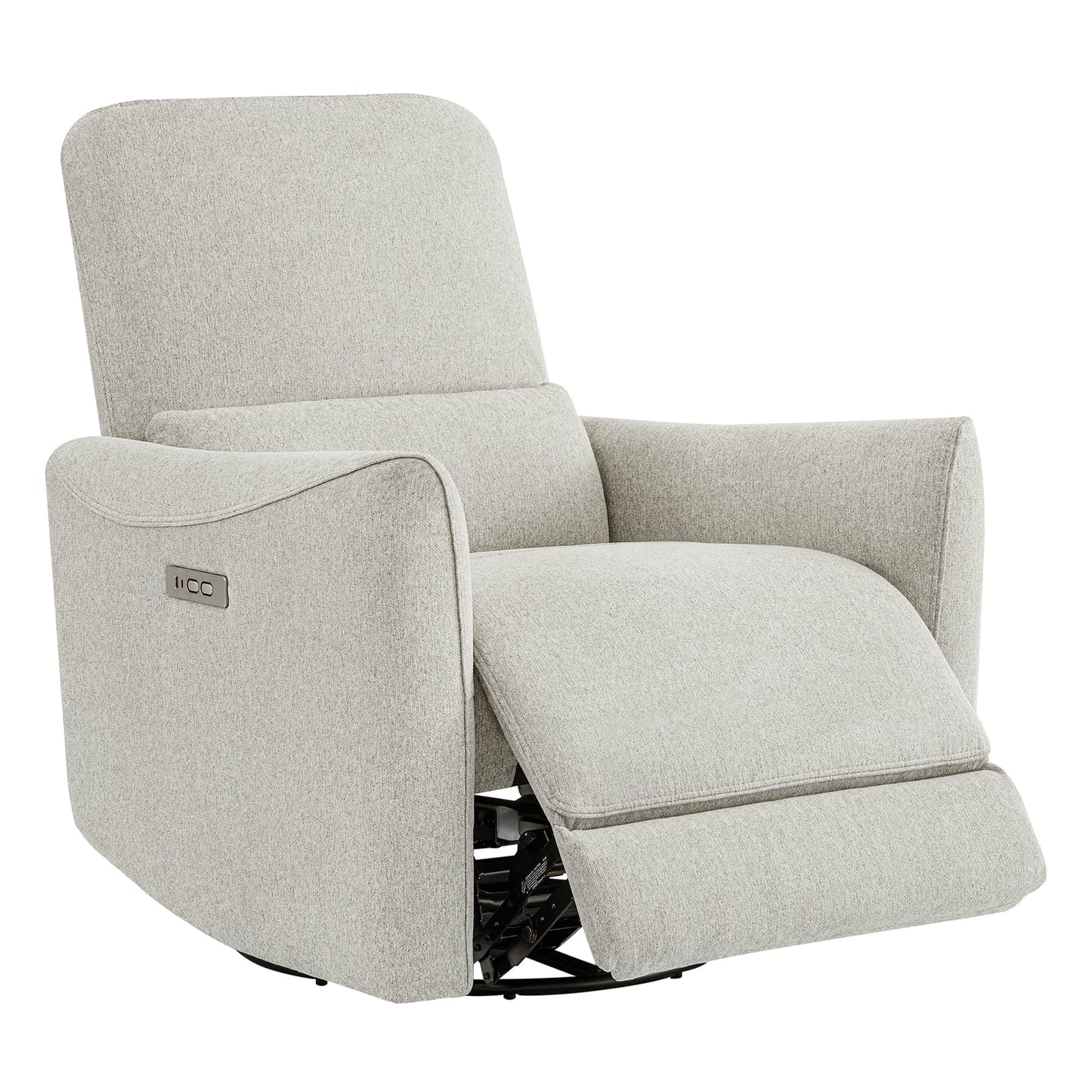 Modern Power Swivel Glider Recliner with Adjustable Headrest