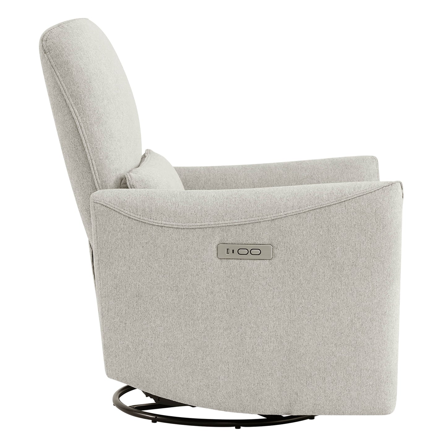 Modern Power Swivel Glider Recliner with Adjustable Headrest