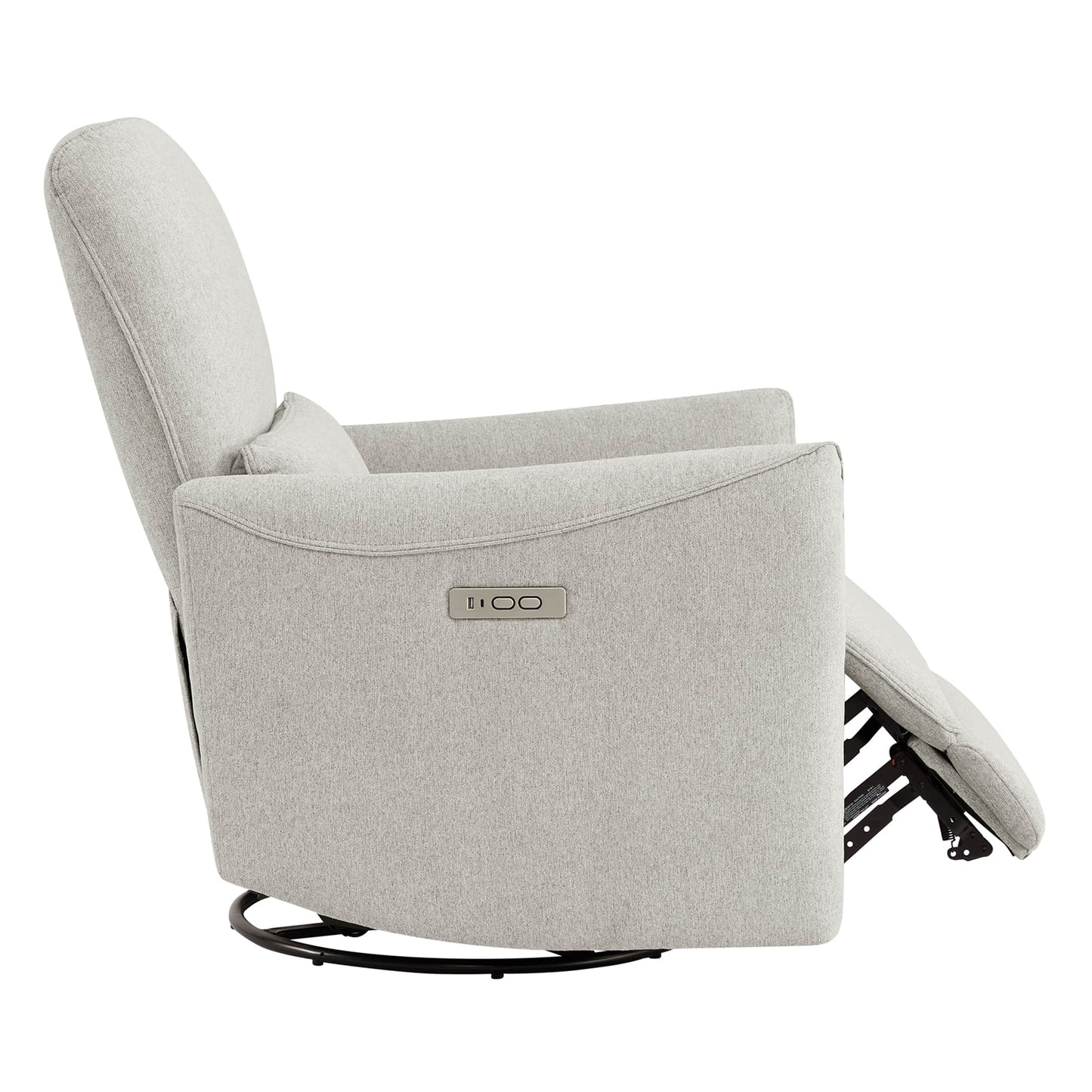 Modern Power Swivel Glider Recliner with Adjustable Headrest