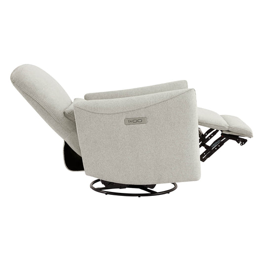 Modern Power Swivel Glider Recliner with Adjustable Headrest