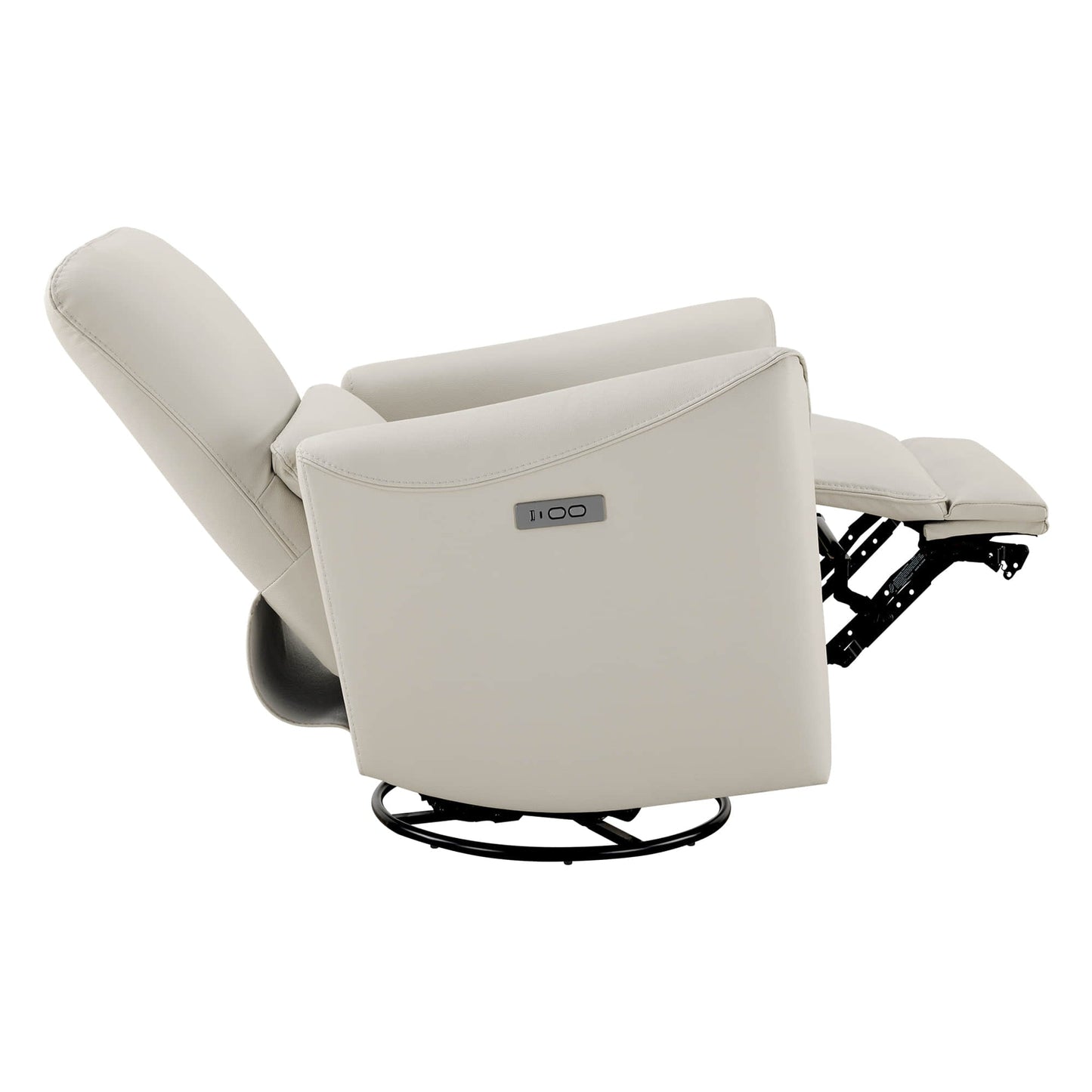 Modern Power Swivel Glider Recliner with Adjustable Headrest
