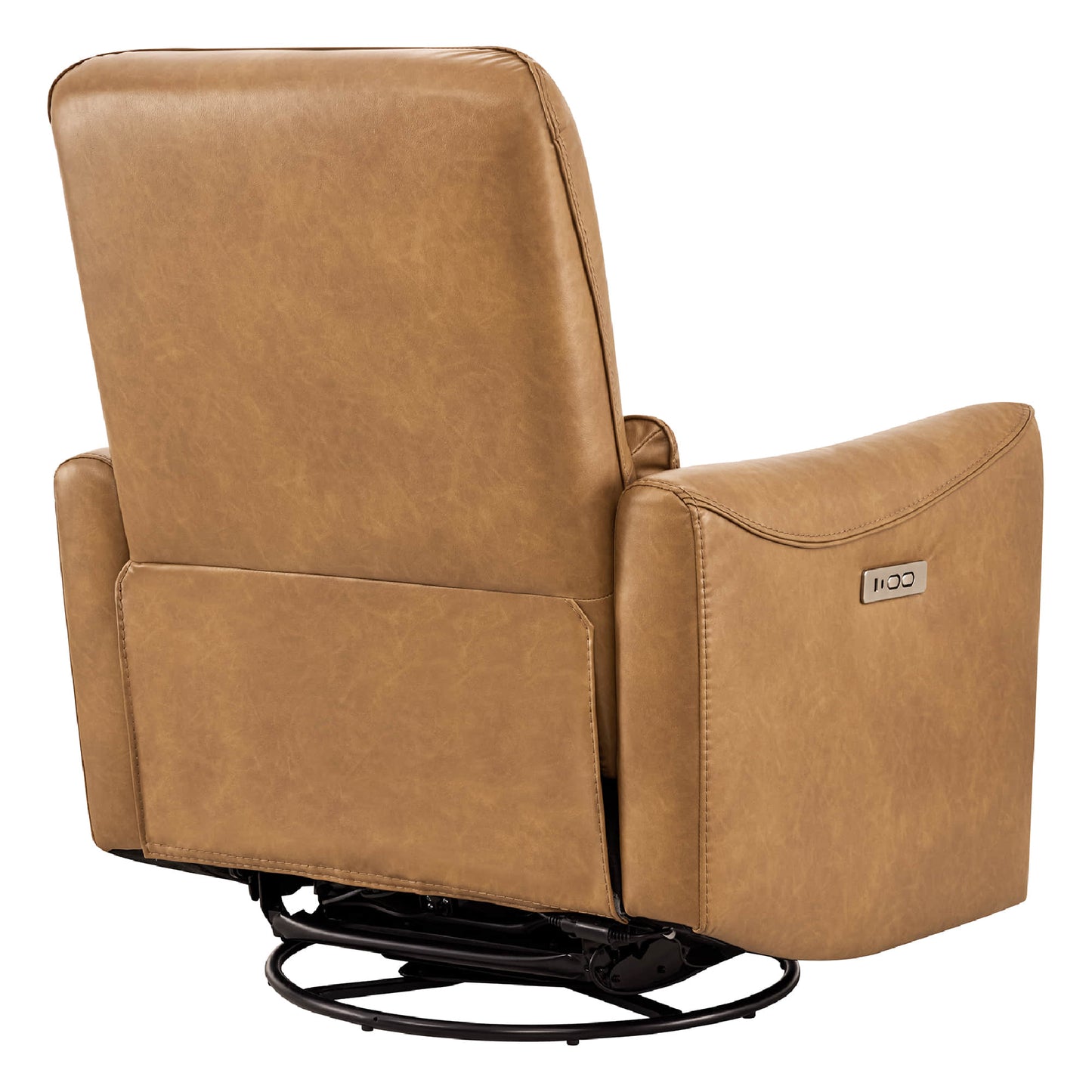 Modern Power Swivel Glider Recliner with Adjustable Headrest