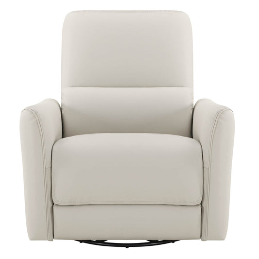 Modern Power Swivel Glider Recliner with Adjustable Headrest