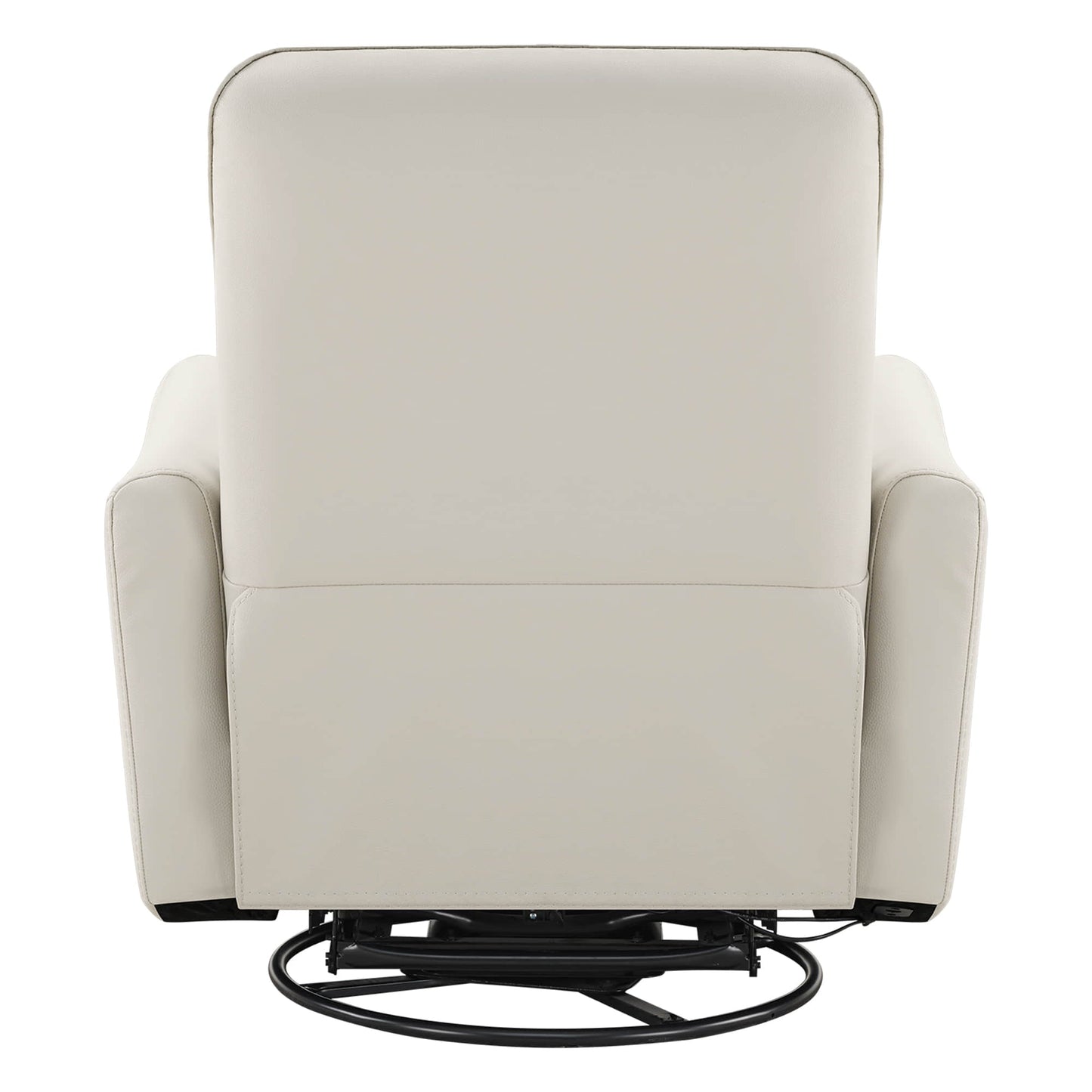 Modern Power Swivel Glider Recliner with Adjustable Headrest