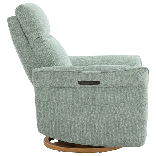 Vinca Power Swivel Glider Recliner with Lumbar Support