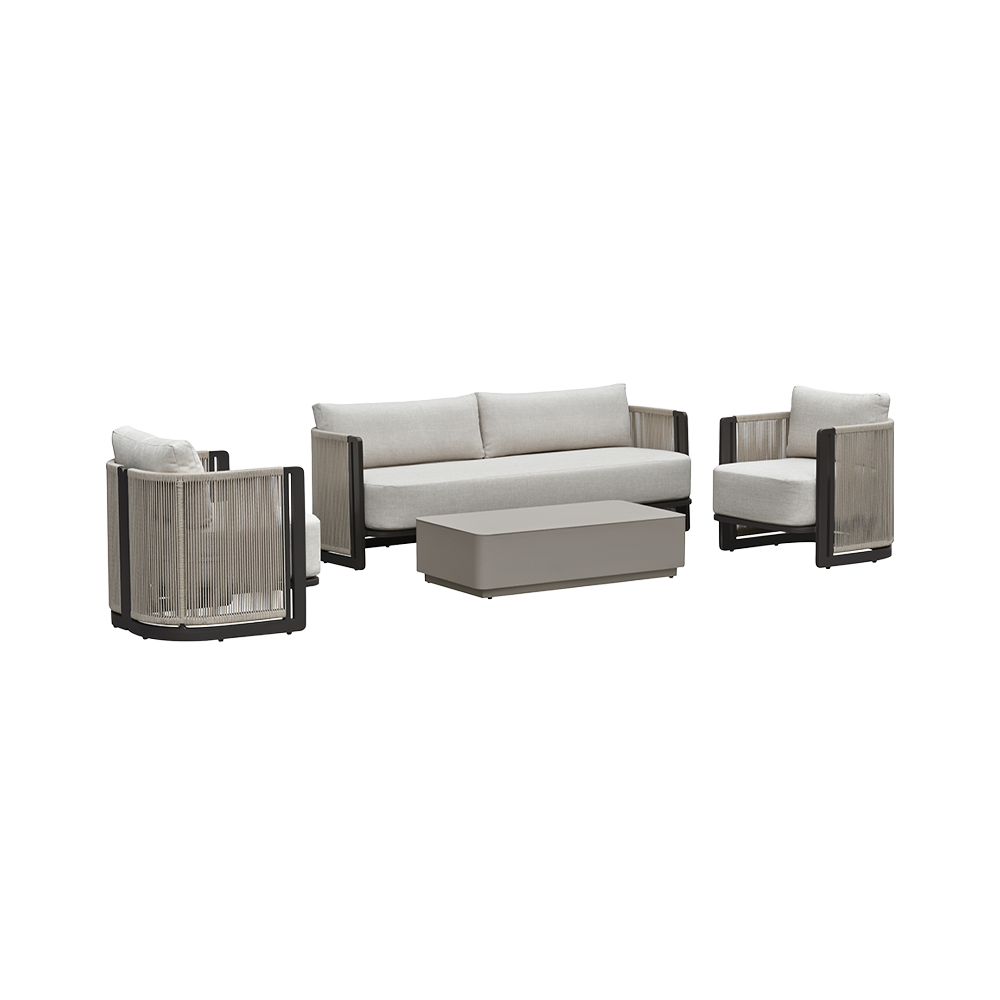 Outdoor 3 Seater Sofa in Weather-Resistant Fabric
