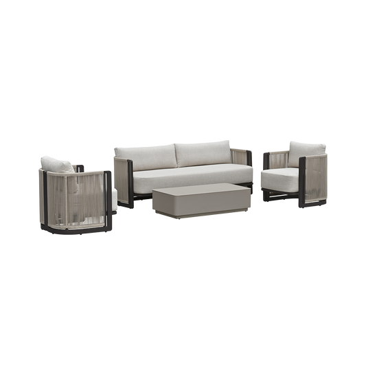 Outdoor 3 Seater Sofa in Weather-Resistant Fabric