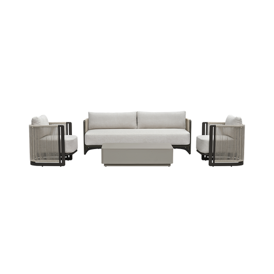 Outdoor 3 Seater Sofa in Weather-Resistant Fabric