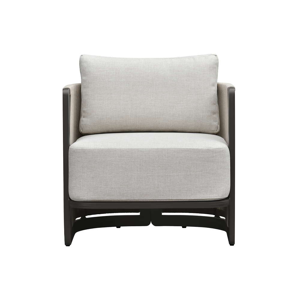 Outdoor Lounge Chair with Weather-Resistant Fabric