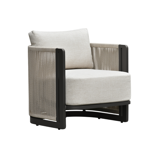Outdoor Lounge Chair with Weather-Resistant Fabric