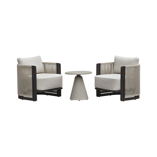 Outdoor Lounge Chair with Weather-Resistant Fabric