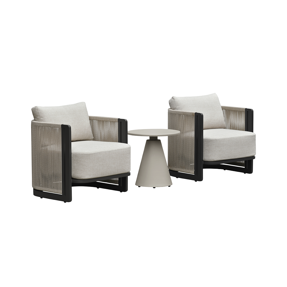 Outdoor Lounge Chair with Weather-Resistant Fabric
