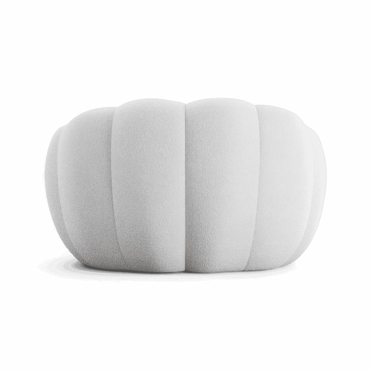 Lounge Chair in White with Contemporary Design
