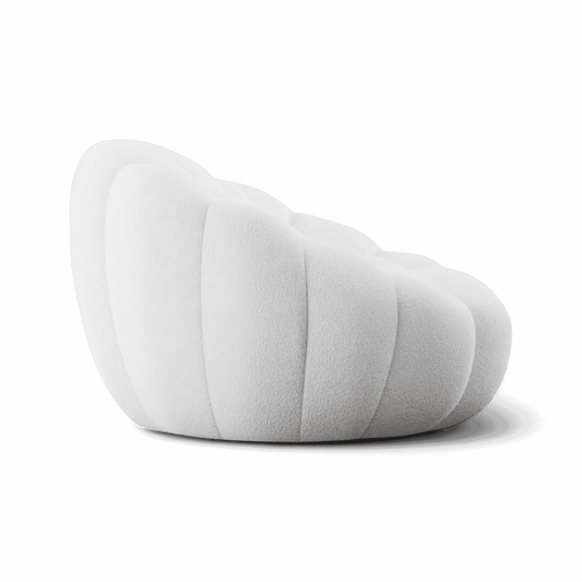 Lounge Chair in White with Contemporary Design