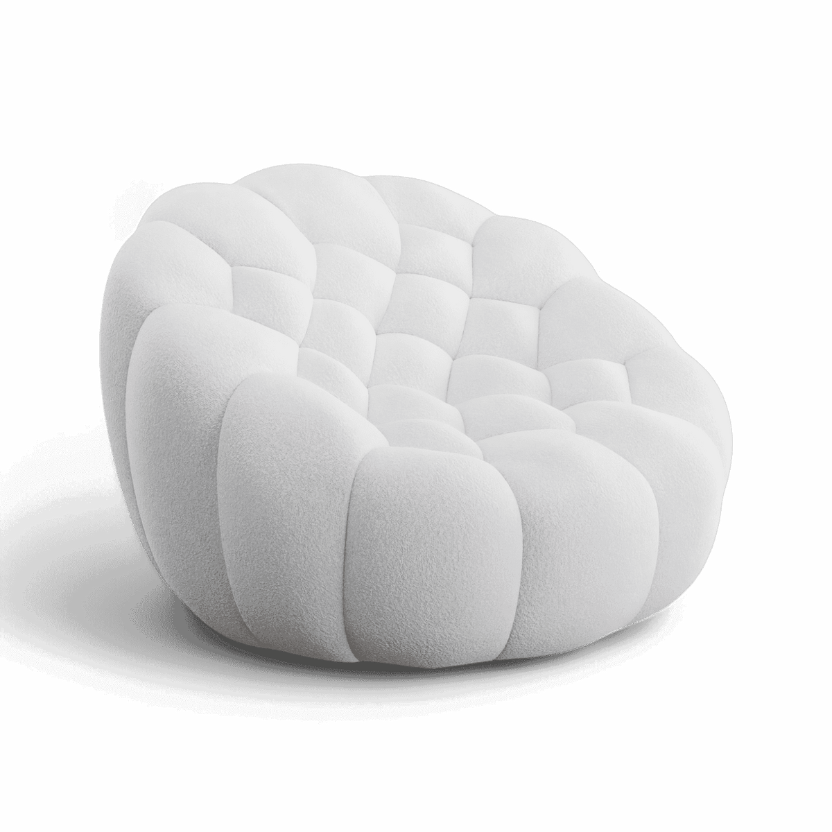 Lounge Chair in White with Contemporary Design