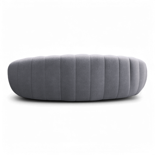 Three-Seater Sofa in Grey with Contemporary Design