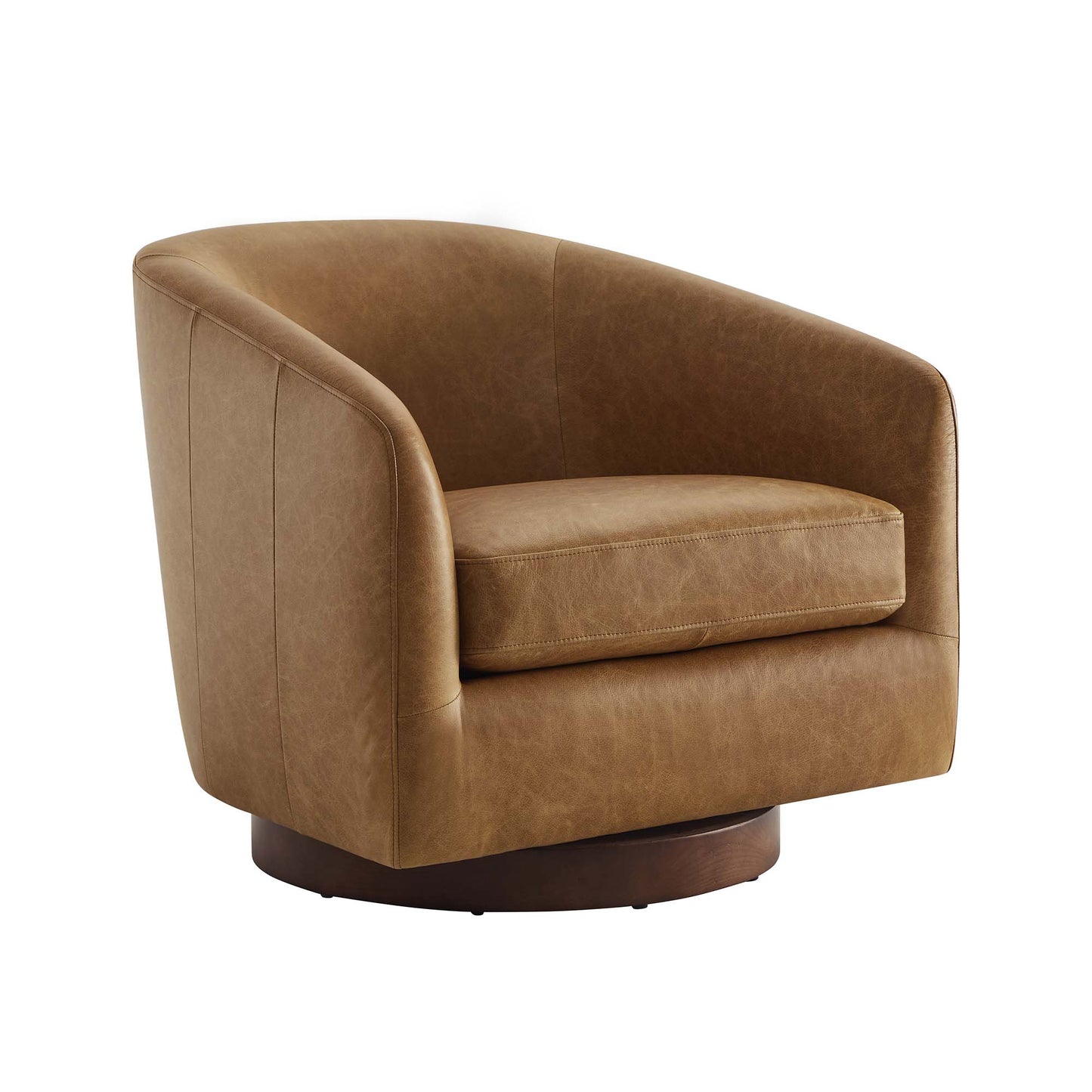 Modern Swivel Accent Chair with Soft Fabric Upholstery