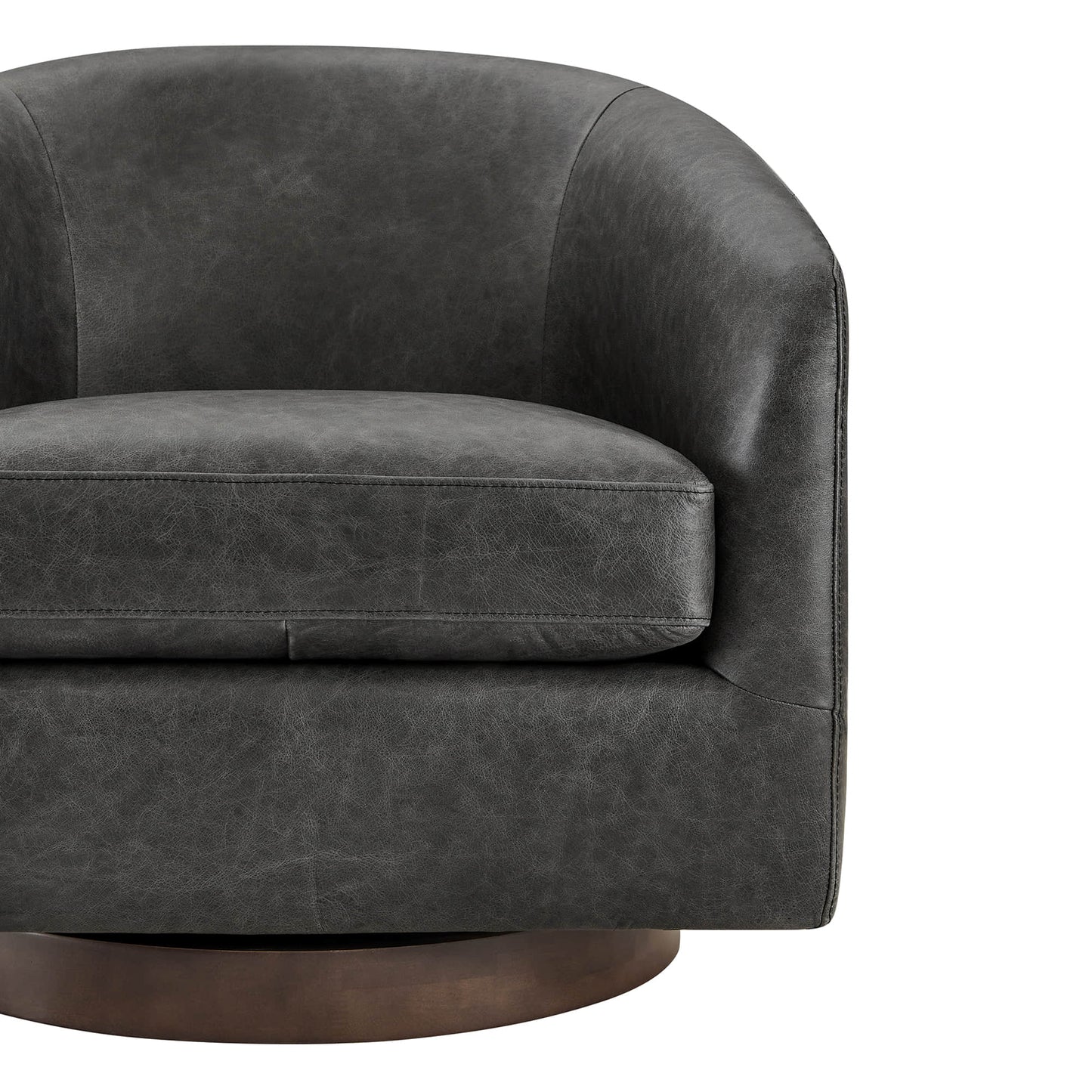 Modern Swivel Accent Chair with Soft Fabric Upholstery