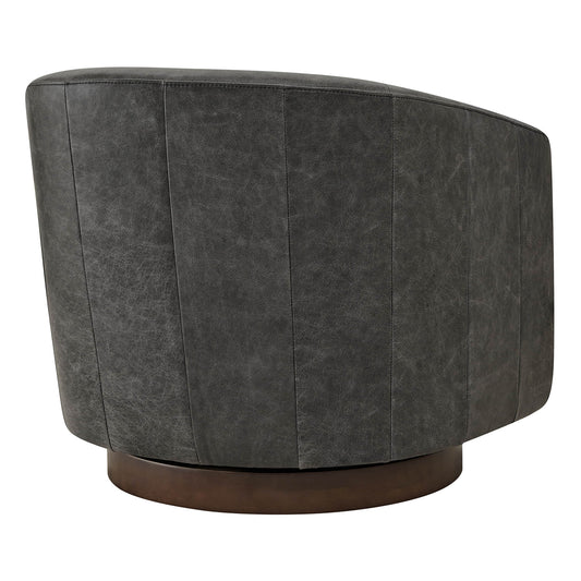 Modern Swivel Accent Chair with Soft Fabric Upholstery