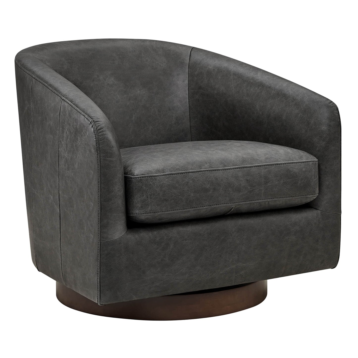 Modern Swivel Accent Chair with Soft Fabric Upholstery