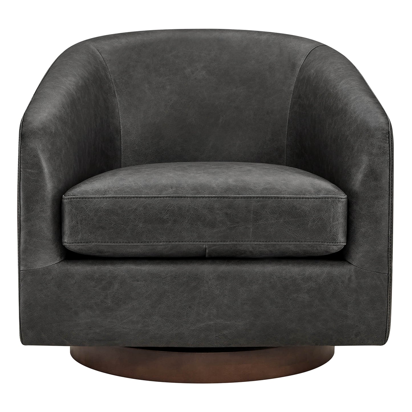 Modern Swivel Accent Chair with Soft Fabric Upholstery