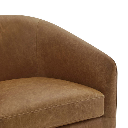 Modern Swivel Accent Chair with Soft Fabric Upholstery
