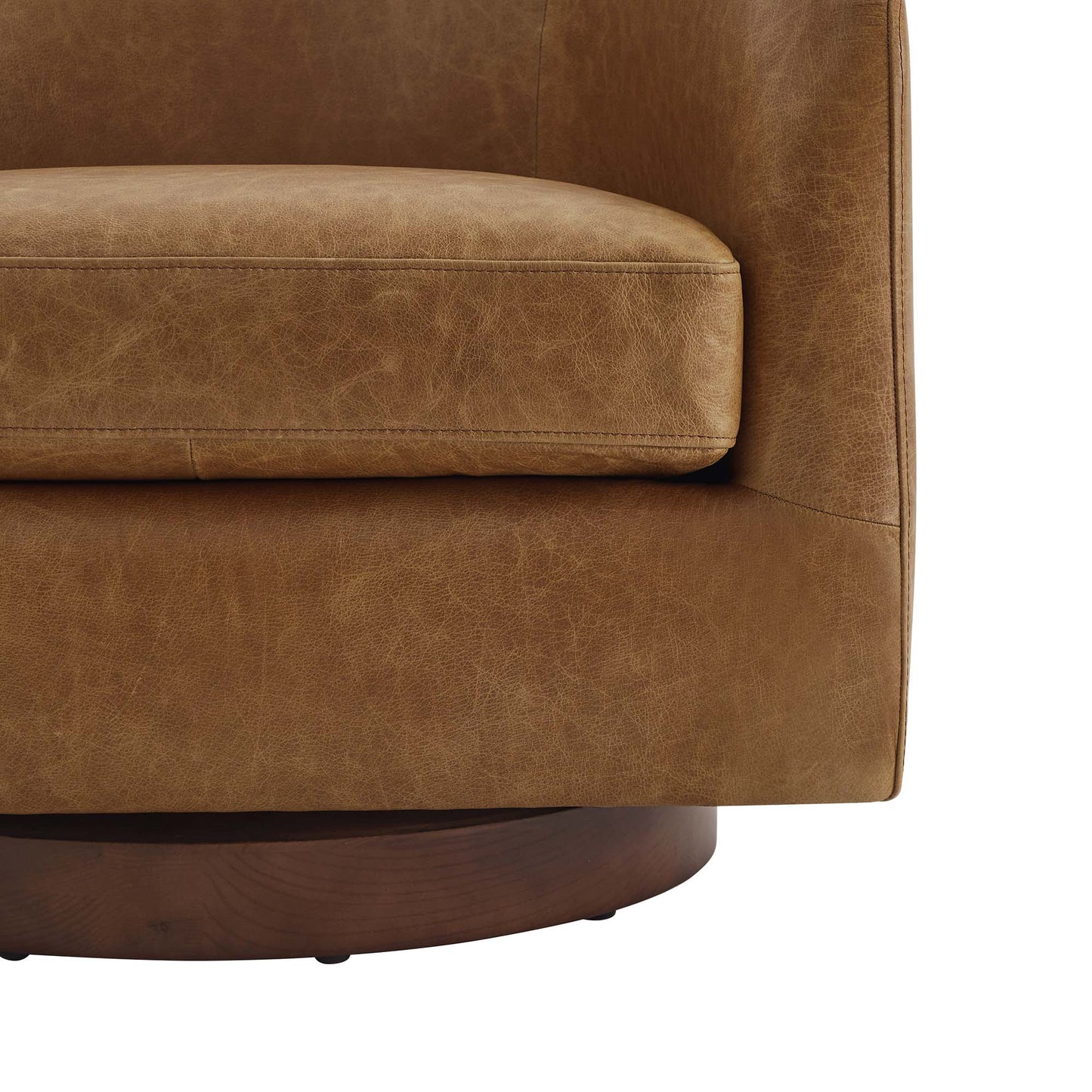 Modern Swivel Accent Chair with Soft Fabric Upholstery