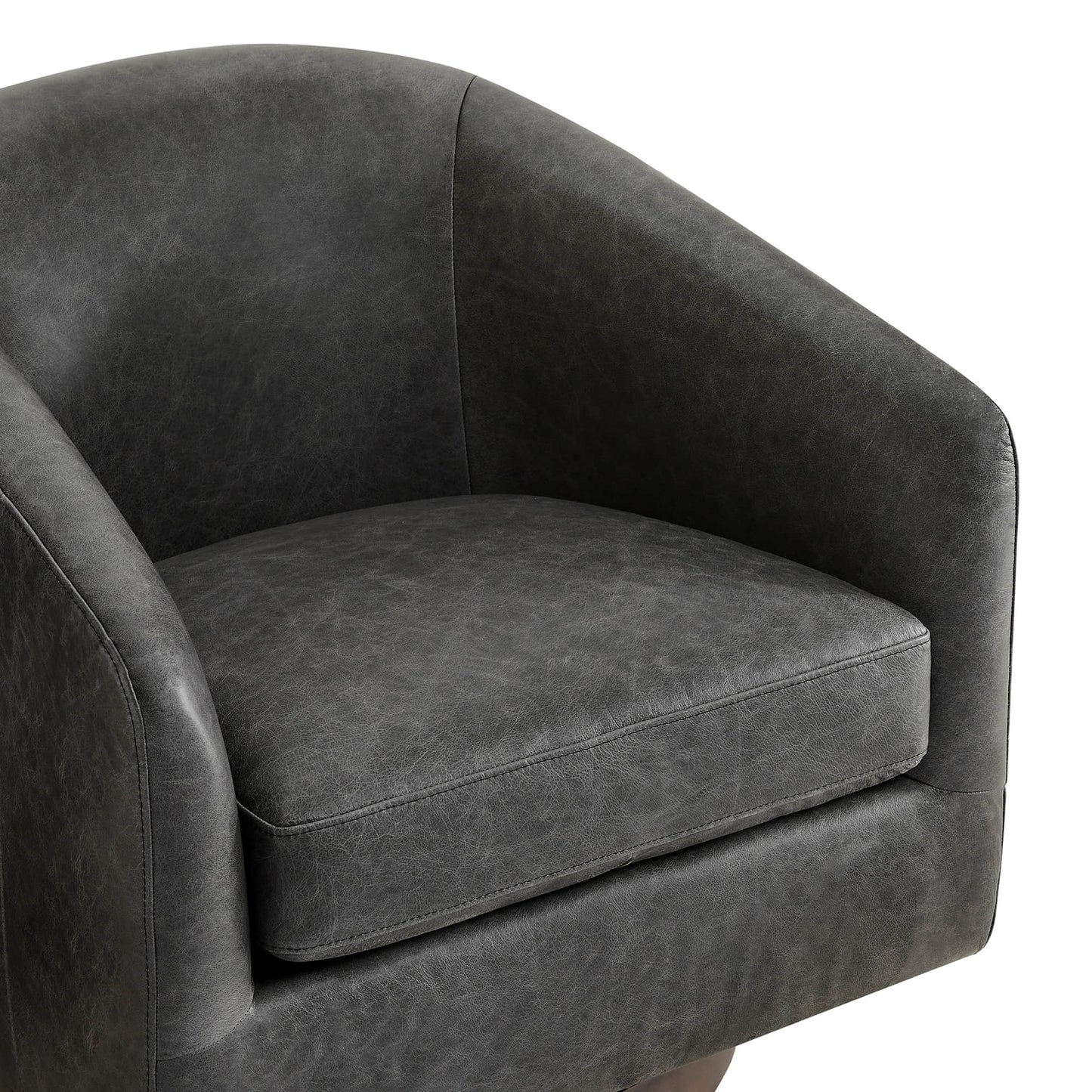 Modern Swivel Accent Chair with Soft Fabric Upholstery