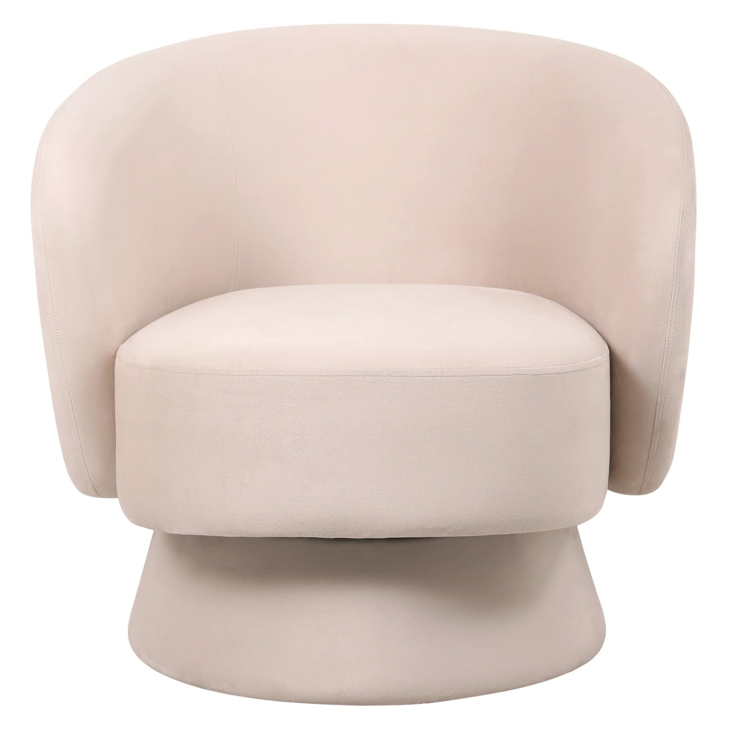 Accent Chair in Boucle with Removable Round Base
