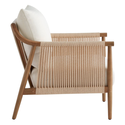 Accent Chair with Curved Back and Soft Upholstery