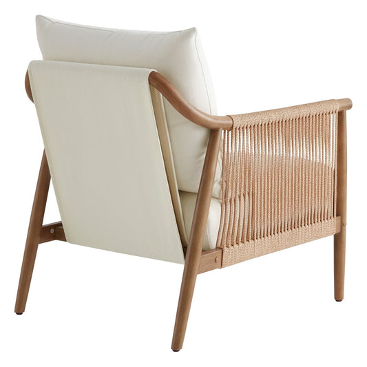 Accent Chair with Curved Back and Soft Upholstery