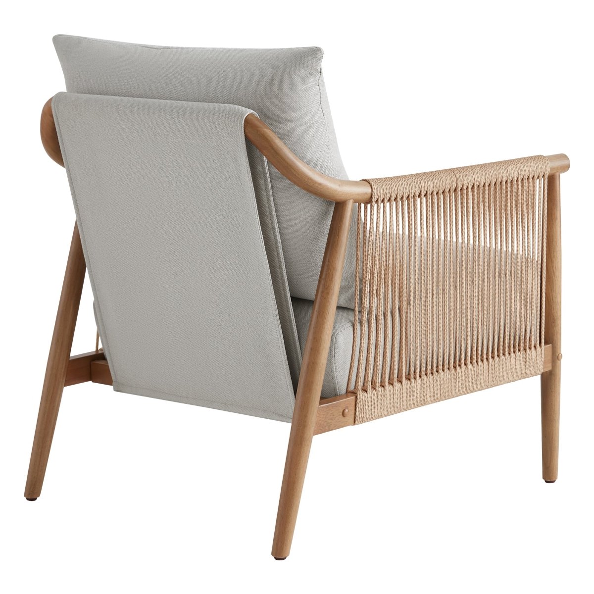 Accent Chair with Curved Back and Soft Upholstery