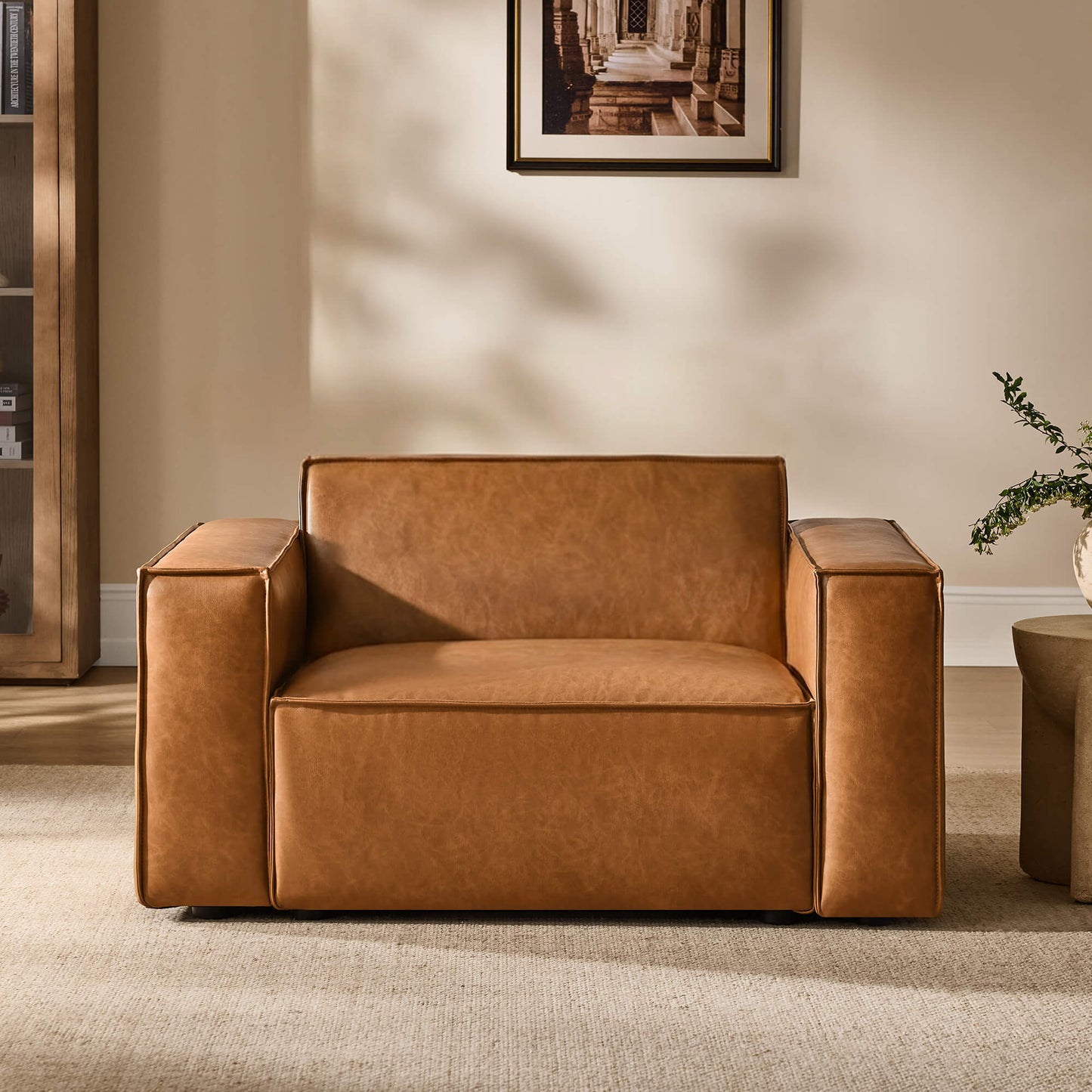 Accent Chair with Feather-Soft Cushion and Refined Piping