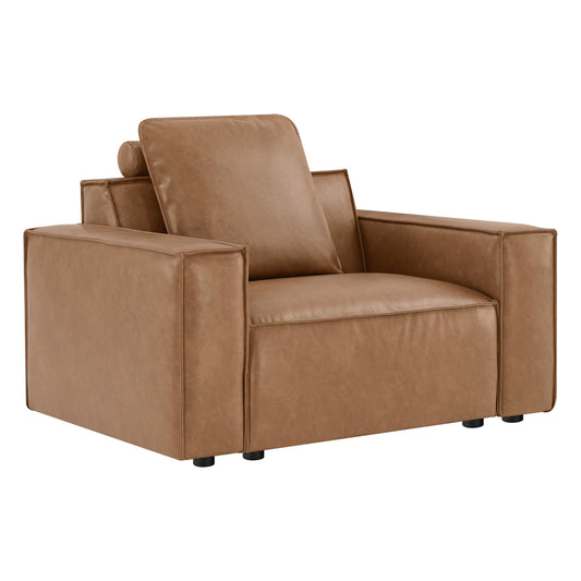 Accent Chair with Feather-Soft Cushion and Refined Piping