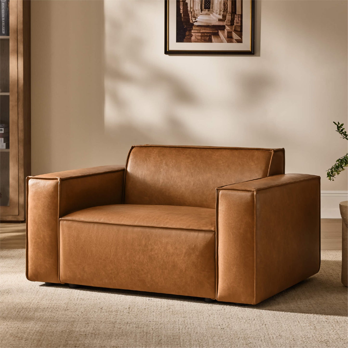 Accent Chair with Feather-Soft Cushion and Refined Piping