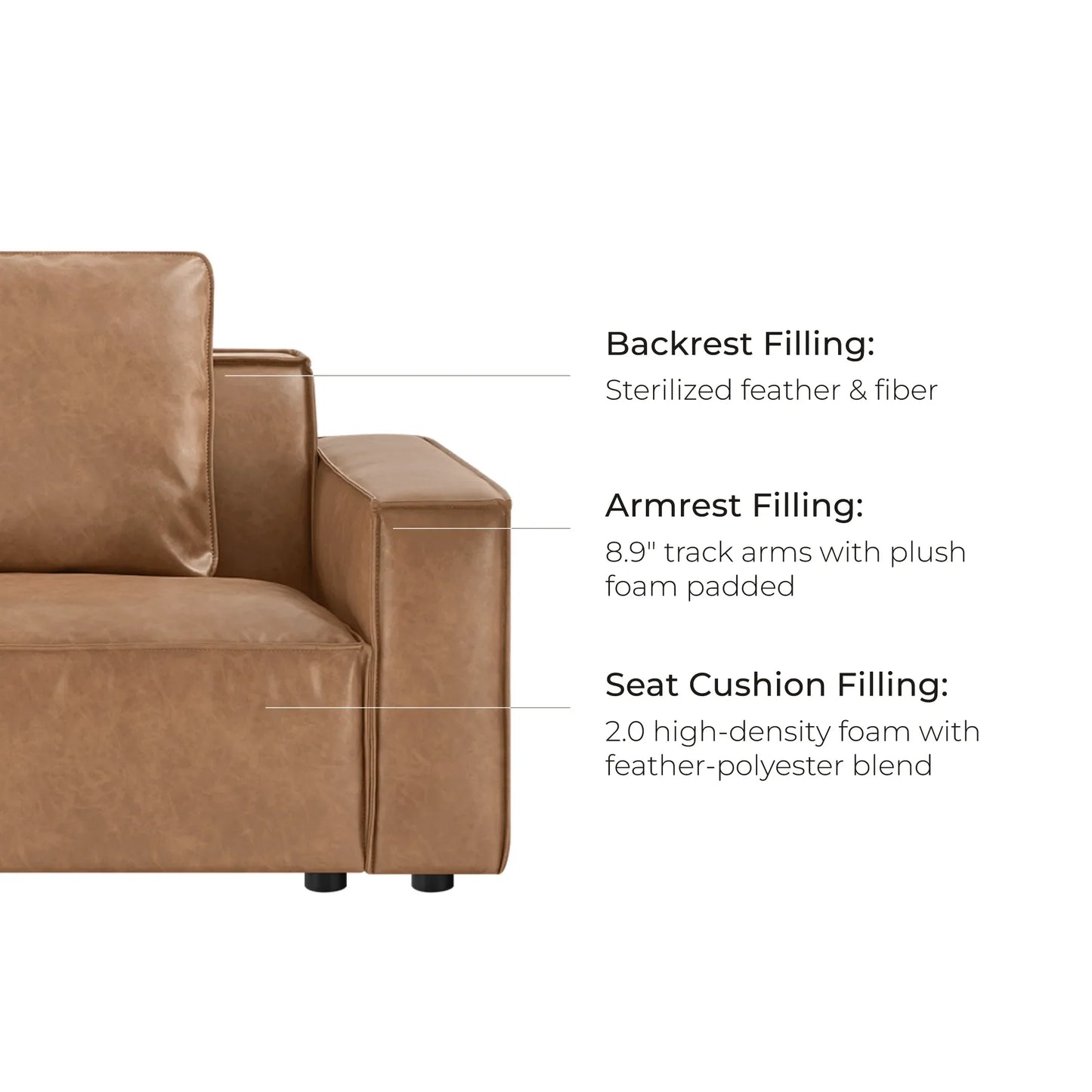 Accent Chair with Feather-Soft Cushion and Refined Piping