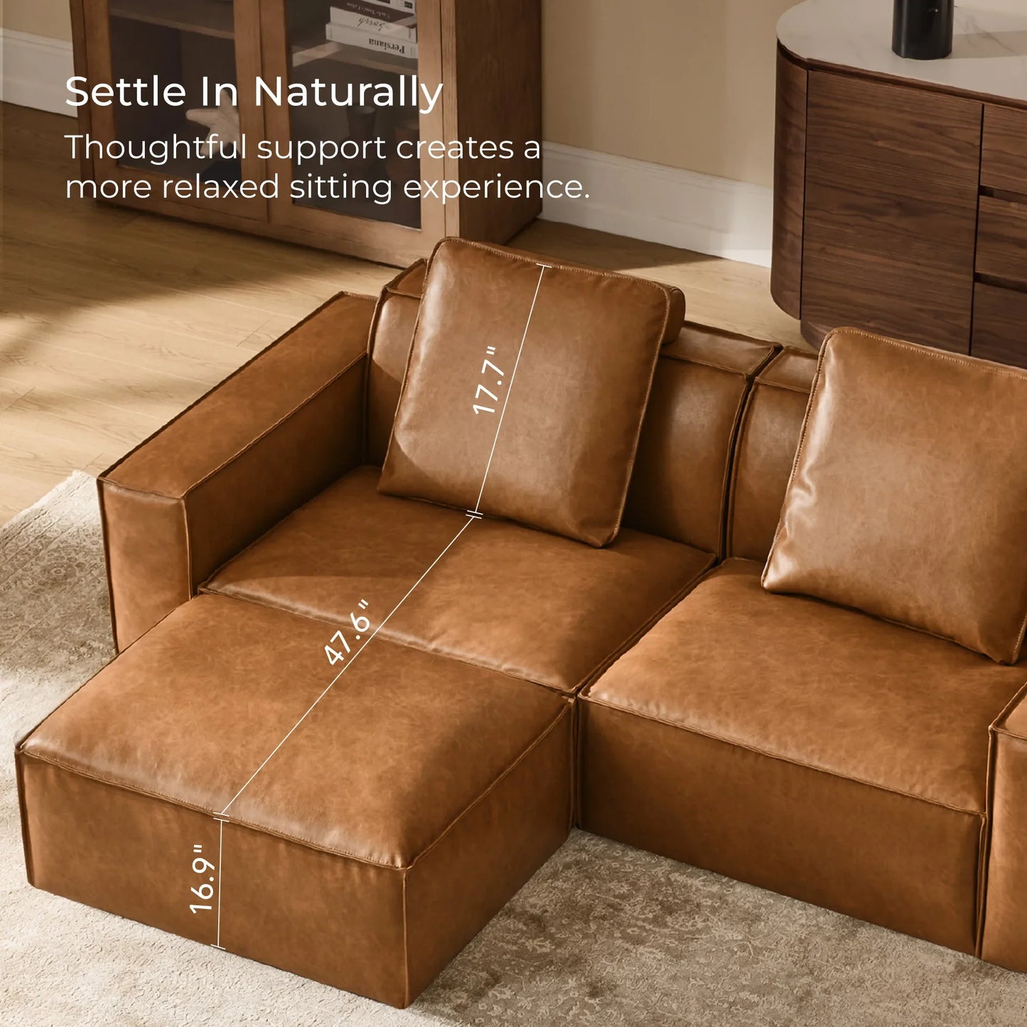 Accent Chair with Feather-Soft Cushion and Refined Piping