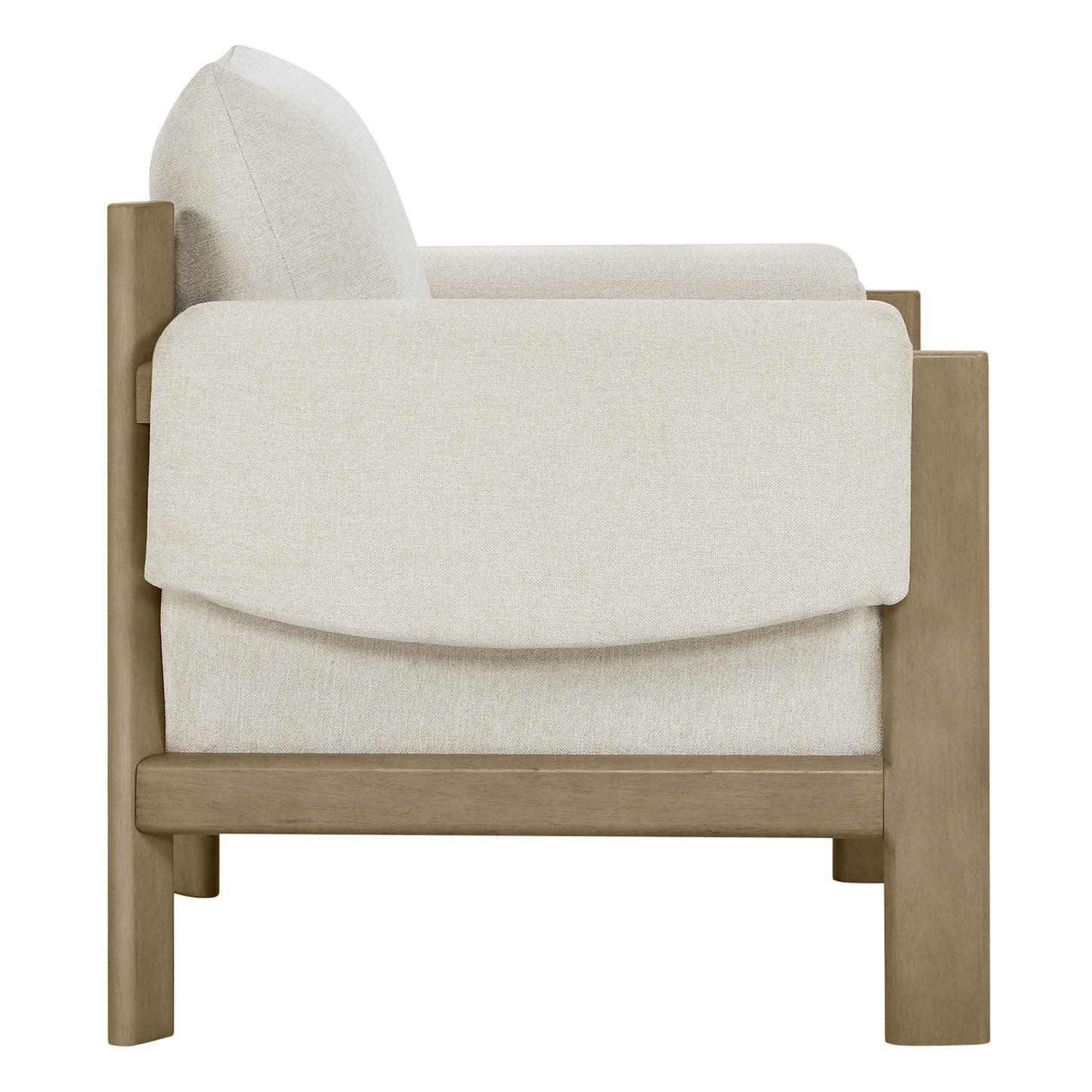 Accent Chair with Upholstered Seat and Wooden Frame