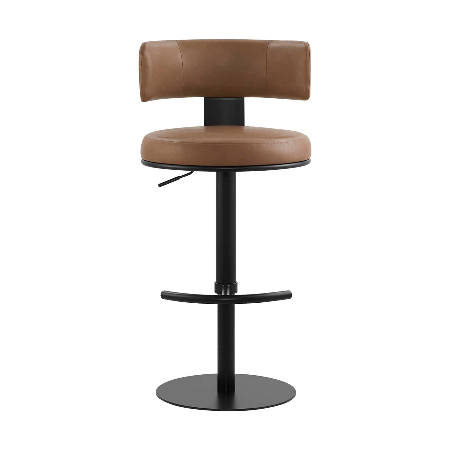Adjustable Height Swivel Barstool with Modern Design