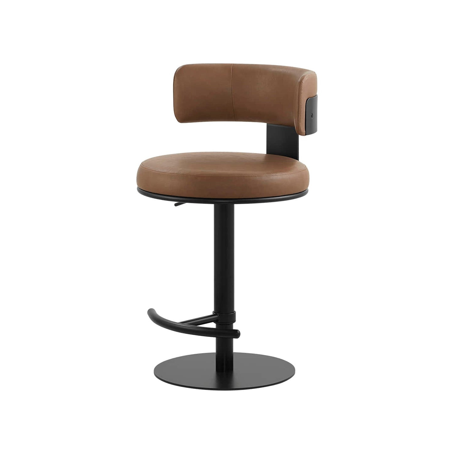 Adjustable Height Swivel Barstool with Modern Design