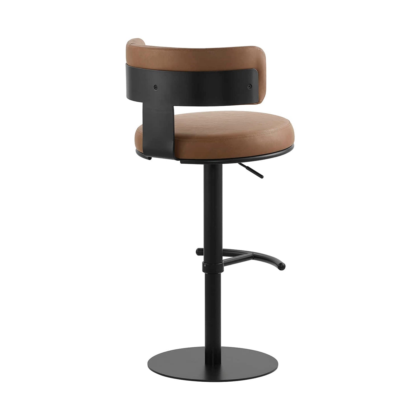 Adjustable Height Swivel Barstool with Modern Design