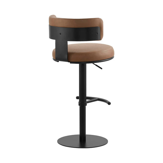 Adjustable Height Swivel Barstool with Modern Design