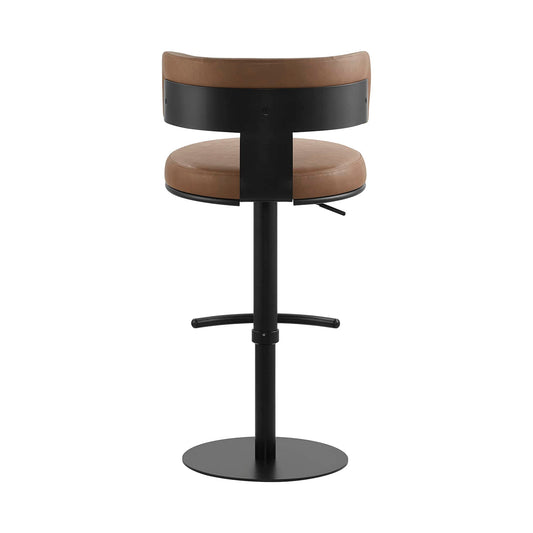 Adjustable Height Swivel Barstool with Modern Design